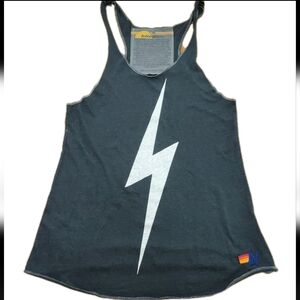Aviator Nation Lightning Bolt Tank Top Sz. M Unisex  Soft  Retro